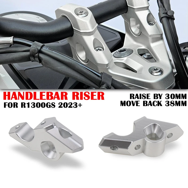 R 1300GS Handlebar Offset Risers For BMW R 1300 GS R1300GS GS1300 Trophy Lifting Aluminum Handlebar Clamp Extend Adapter 2024-