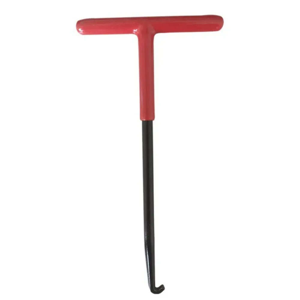 

T-Handle Exhaust Spring Puller Tool Motorcycle Removal Installation Hook with Rubber Coating Muffler Exhaust Stand Tool Metal