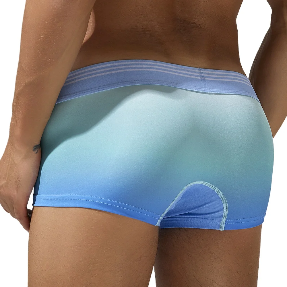 

Gradient Ice Silk Boxers Man Underpants 2024 Mens Sexy Underwear Seobean Sissy Panties for Hot Man Lingerie Men Boxer Shorts