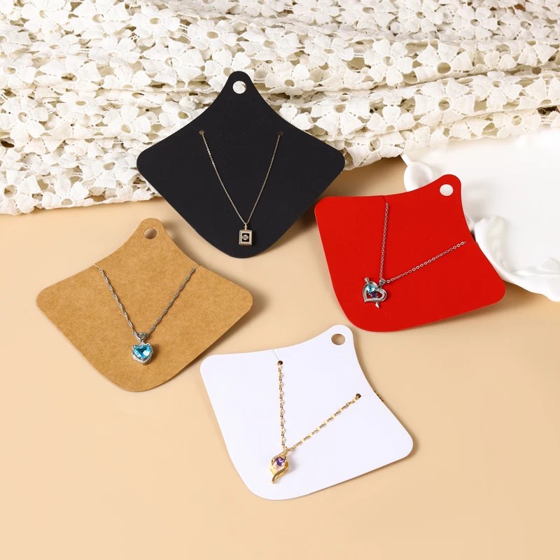 

30 Pcs Elegant Lady Neck Shape Chocker Pendant Necklace Display Packaging Card Fashion Jewelry Accessory Organizer(no jewelry)