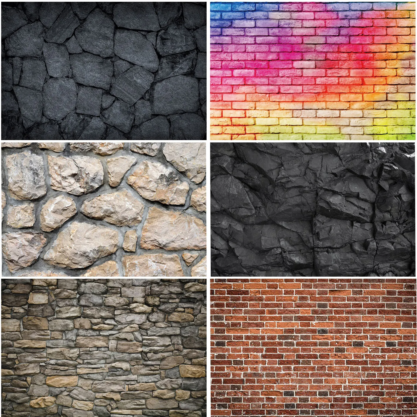 Stone Brick Wall Party Decoration Pattern Photographic Backgrounds Photography Backdrops For Photozone Studio Banner Props