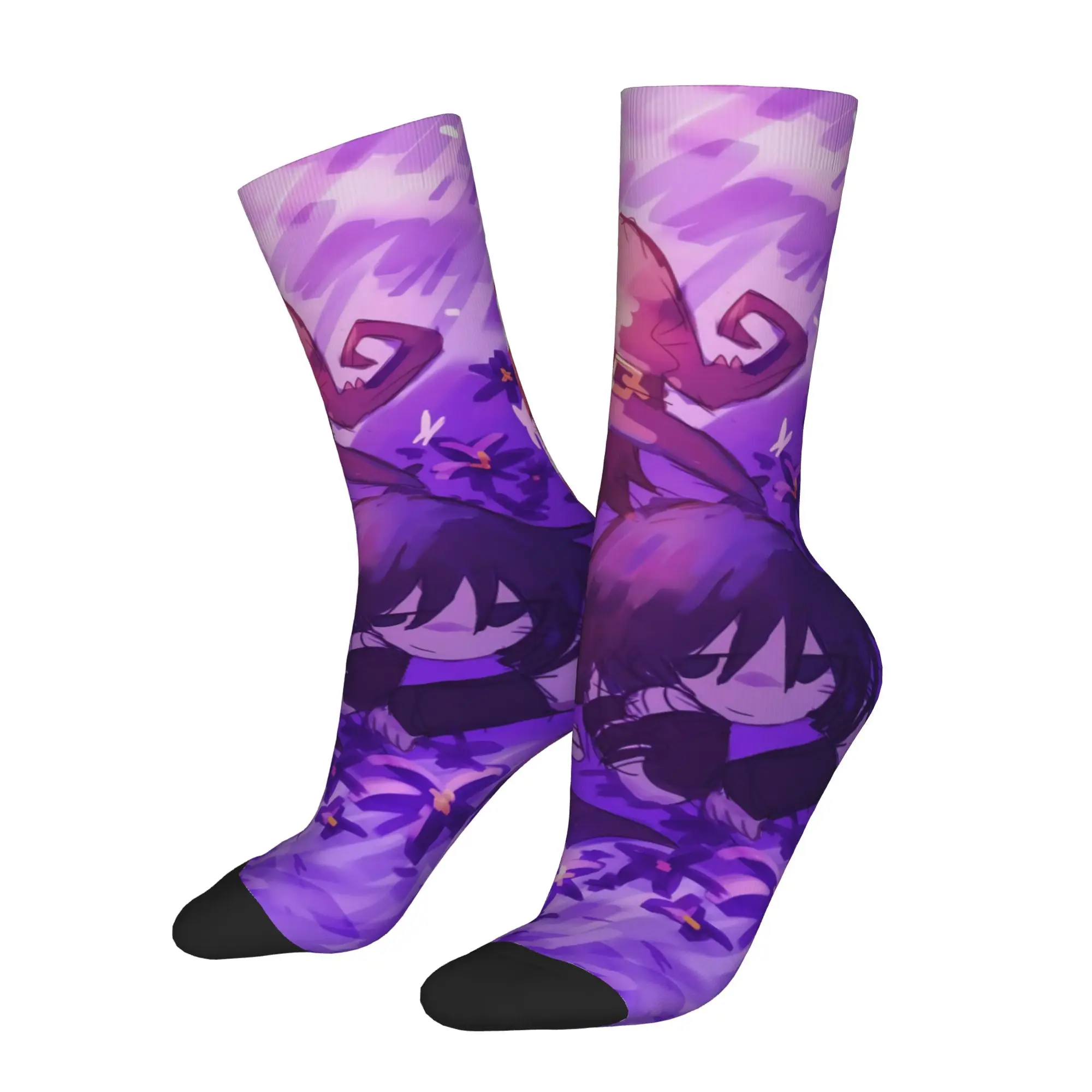 Winter Warm Retro Men's Women's Azuretime Anime Azure Two Time Socks  Sweat Absorbing Sports Socks