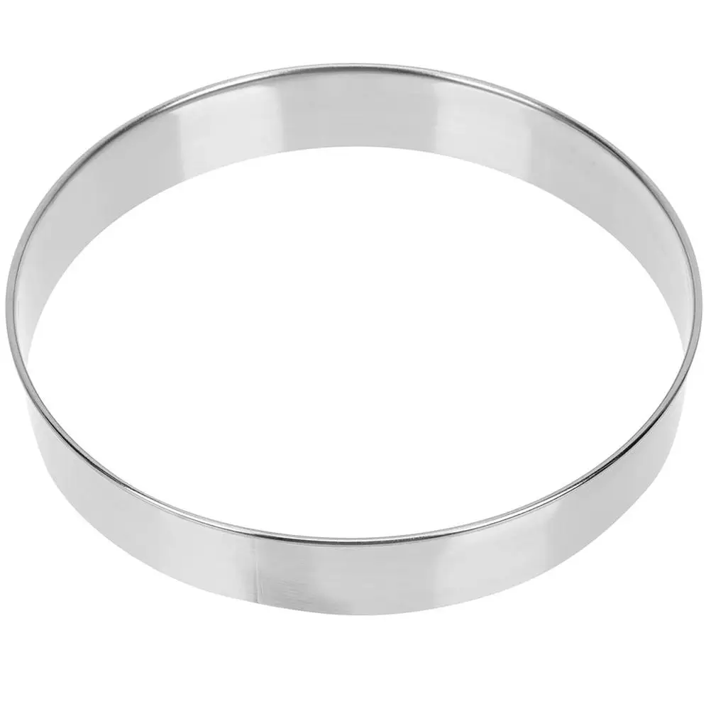 Stainless Steel Pizza Loading Ring 6 Inch Round Spreading Muffin Rings Sauce Dough Cutting Biscuit Kitchen Tool Cake Scones