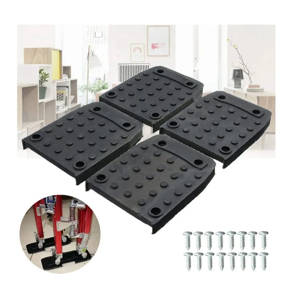 4Pcs Rubber material Stilt Pad Anti-slip Shockproof Foot Mat Replacement type Wear-resistant Stilt Accessory Tripod use