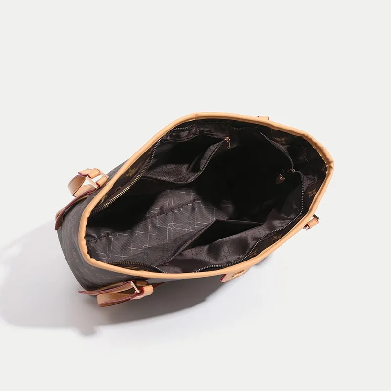 オーガナイザー付きプレミアムレディースハンドバッグ - デザイナーレザーショルダークロスボディバッグエレガントオフィスレディーストート