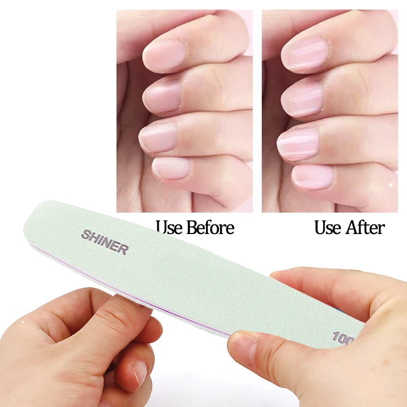 2 Pcs/Lot Green Sanding Sponge Buffer Block Washable Water Drop Nail Polishing Strip Grit 1000/4000 Pedicure Manicure Care Tools