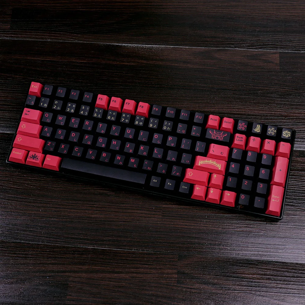 GBrosLarge Set PBT Keycap, DYE-SUB, Aucun profil, Japonais, Personnalisé, HTML pour clavier mécanique, Gaming Key Cap