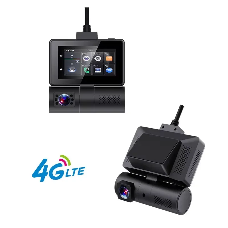 4g Dash Camera 3inch Touch Screen WIFI GPS ADAS Front And IR Inside Cam Recording 4G CMSV6 Fleet Management
