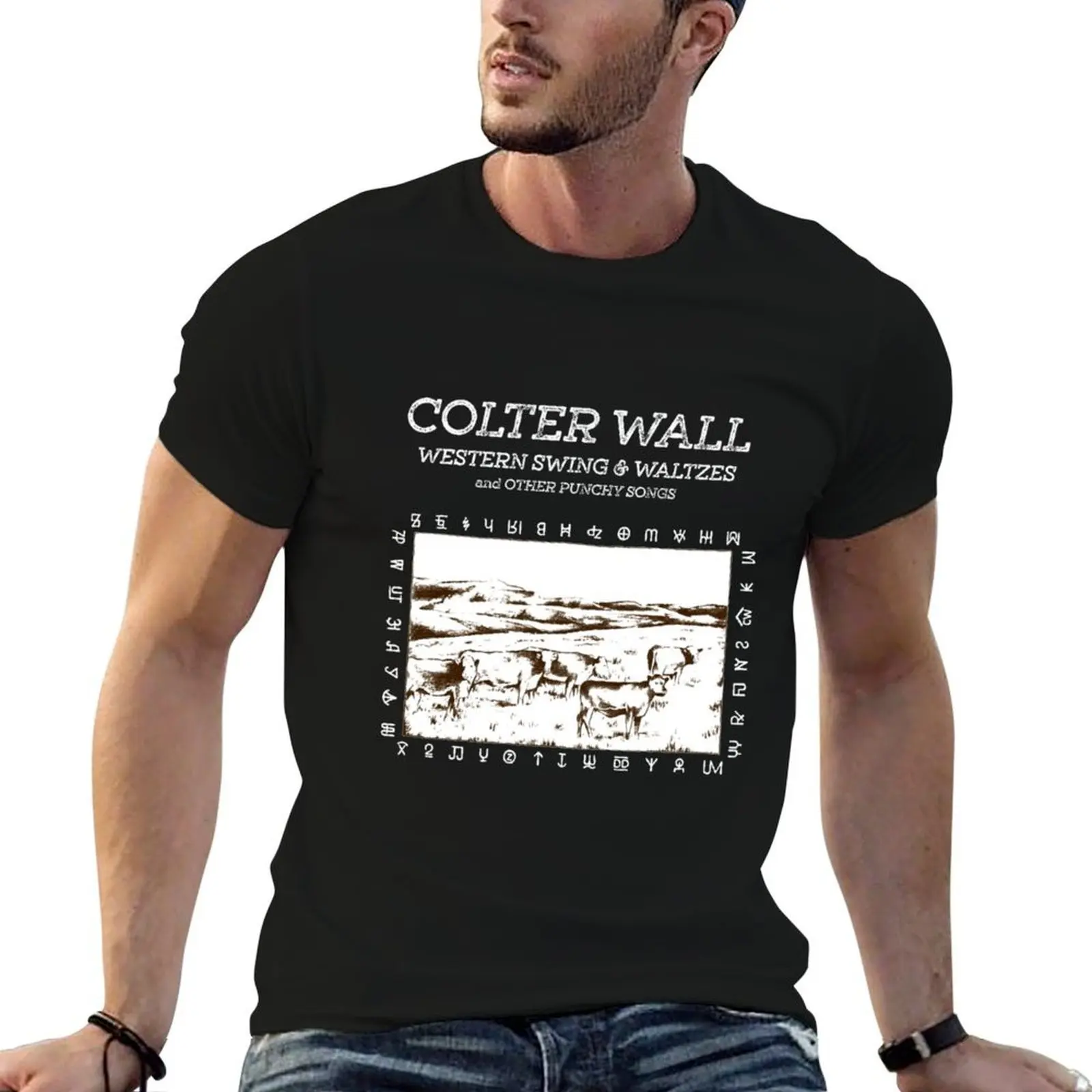 

Colter Wall Western Tour 2020 nekat12 ao den T-Shirt cotton t shirt pack man t shirts cotton T-Shirt