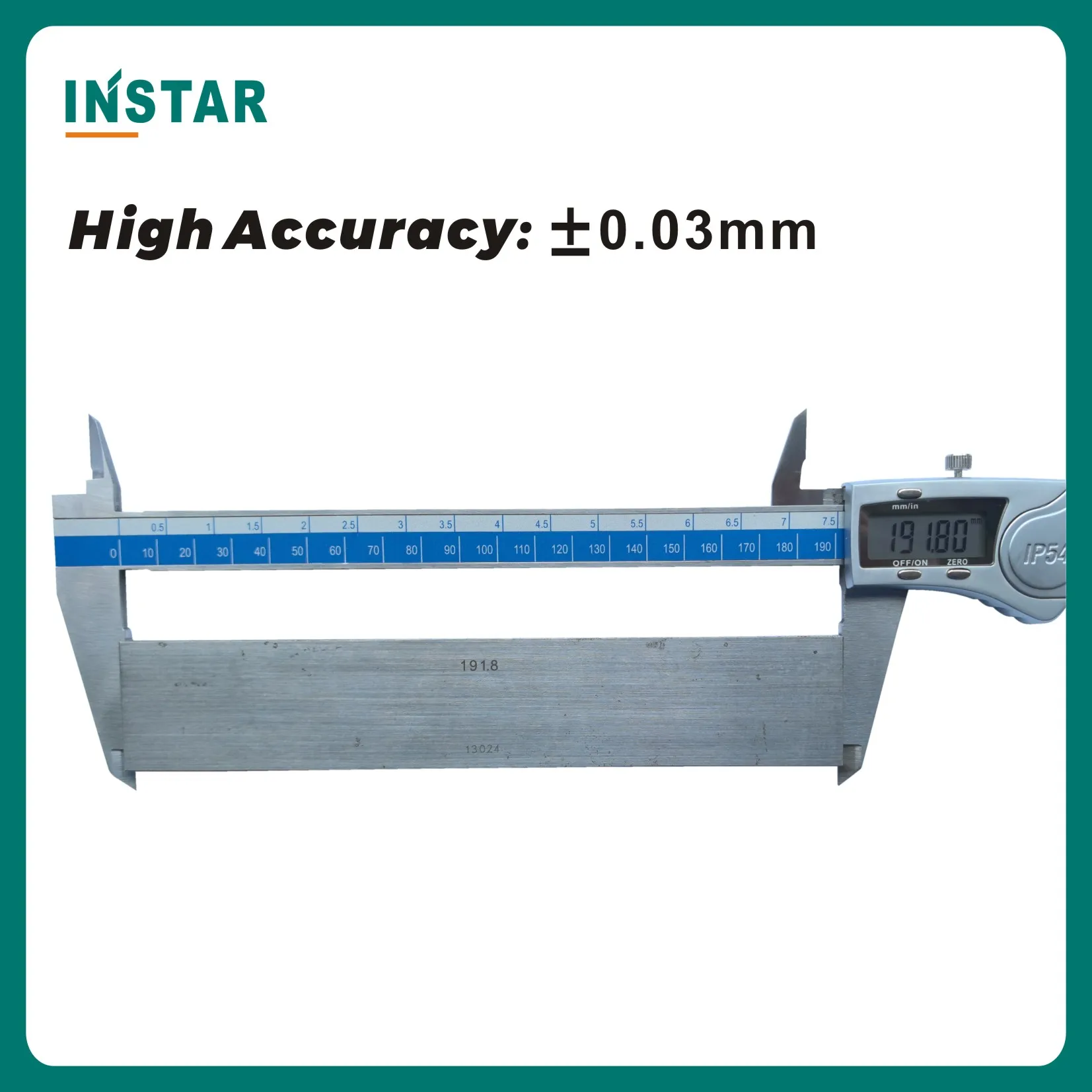 Calibro digitale INSTAR Calibro a corsoio elettronico da 0-300 mm Calibro a corsoio in acciaio temprato da 12 pollici ad alta precisione 0,01 mm