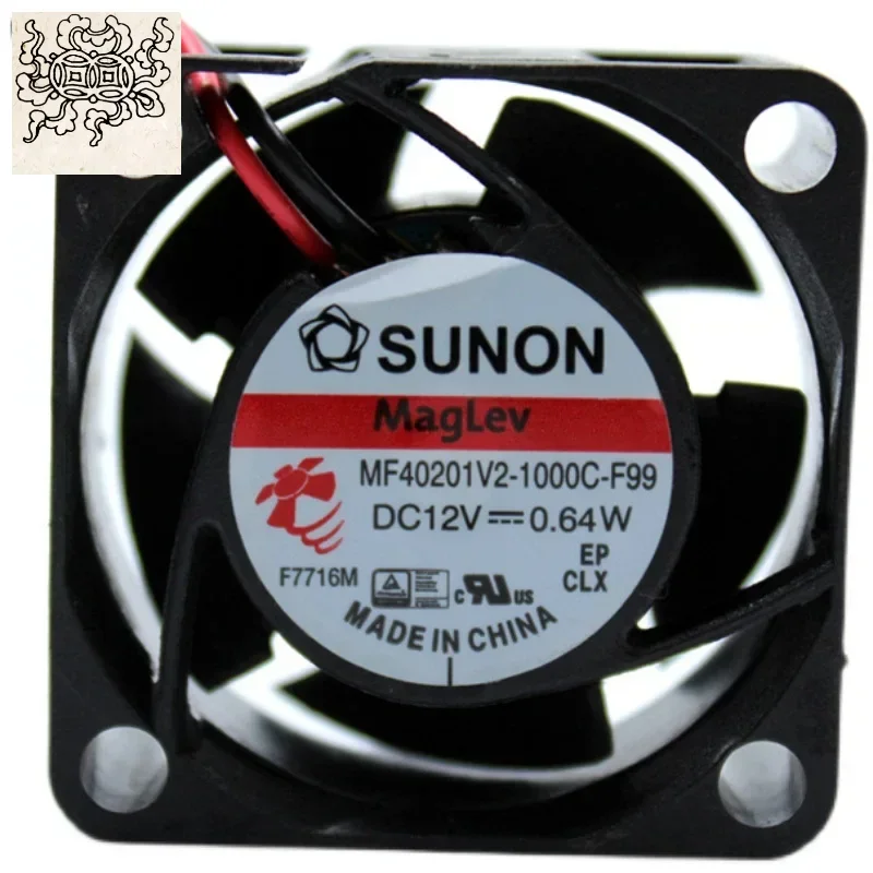 

Ltsf For SUNON MF40201V2-1000C-F99 DC 12V 0.64W 40x40x20mm 2-Wire Server Cooling Fan