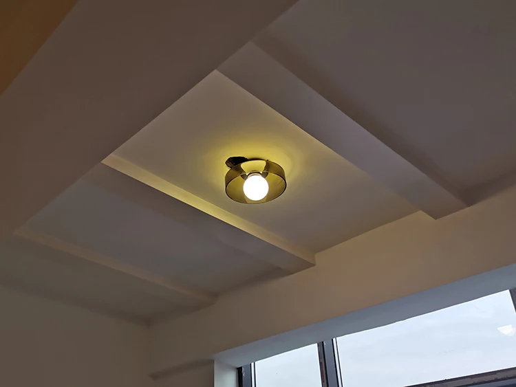 Modern Vintage Glass Ceiling Light Hallway Balcony Kitchen Light Bedroom Ceiling Light Multi-Colored Glass