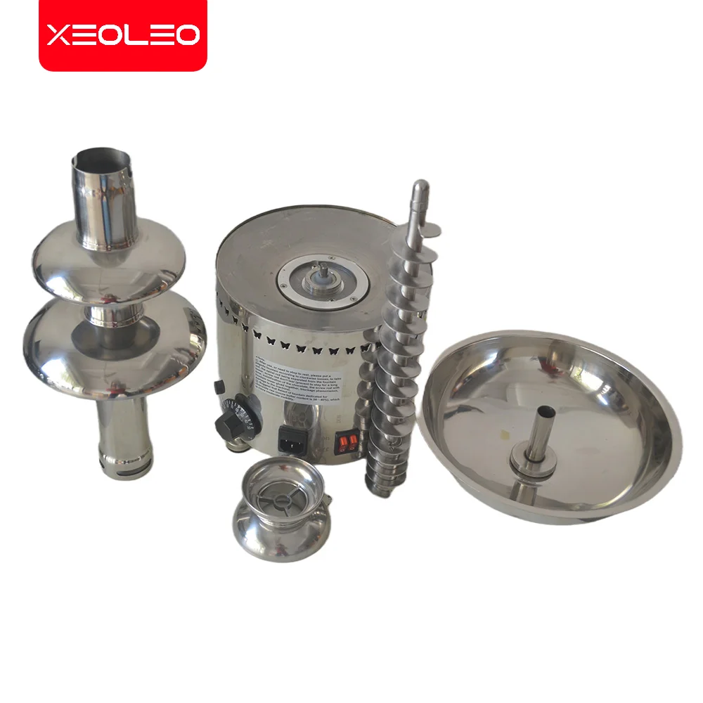 XEOLEO 전기 초콜릿 분수 제조기 기계 300W 4 계층 초콜릿 분수 폭포 기계 녹는 온난화 기능
