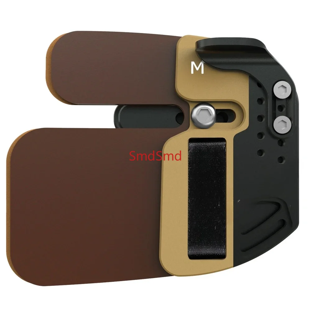 Archery LOG Finger Tabs Cordovan + Aluminum