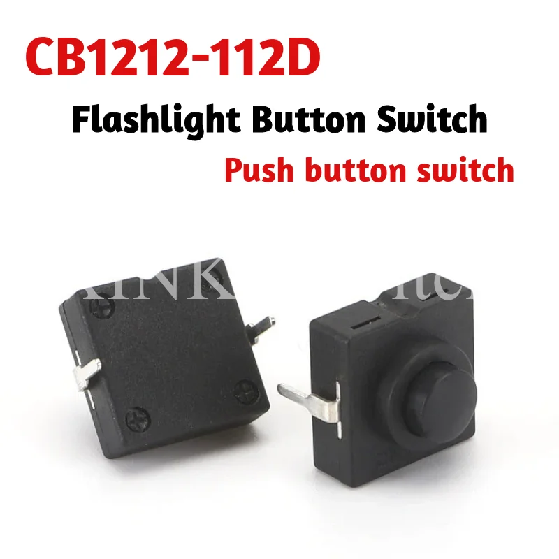 

12*12*9.4mm Flashlight Button Switch 1A 30V CB-1212-112D 2Pin Ultra-Thin Middle of the feet