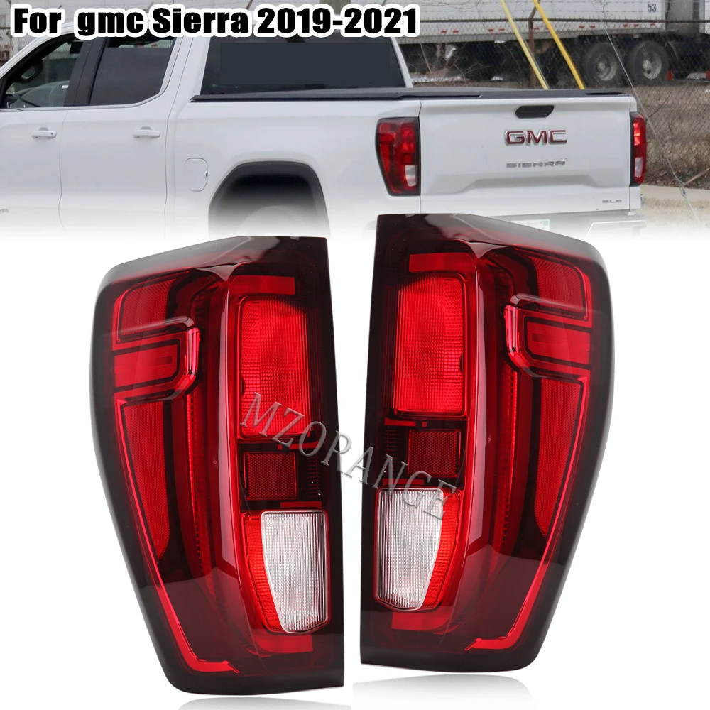 

Rear Lights Taillights For GMC Sierra 2019 2020 2021 Turn Signal Brake LED Halogen Fog Lamps Reversing Lamp Car Accessories