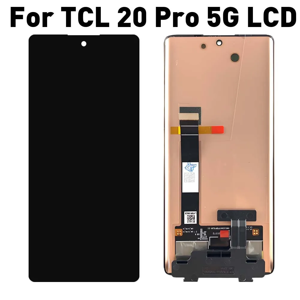 6,67-дюймовый AMOLED LCD-дисплей с сенсорным экраном и дигитайзером для TCL 20 pro 5G T810H - Запасные части для смартфона 20pro