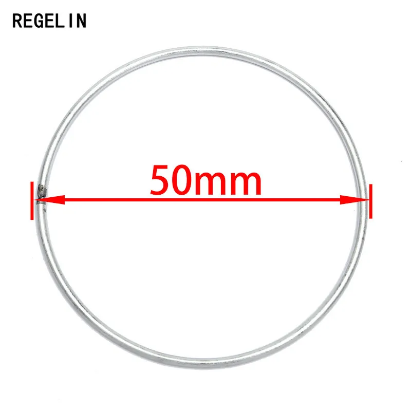 REGELIN Dream Catcher Reve Cirkel Ringen Bevindingen Opknoping Ronde cercle metalen giet attrape reve Netto Sieraden DIY 10 pcs 35 -200mm