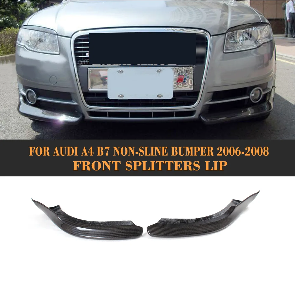 

Carbon Fiber Carbon Fiber Front Bumper Splitter Apron For Adui A4 B7 Standard Bumper Non Sline 2006 2007 2008
