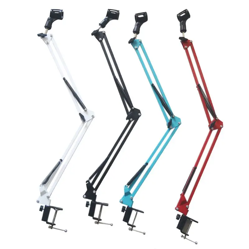 Microphone Boom Arm Stand Heavy Duty Adjustable Suspension Scissor Spring