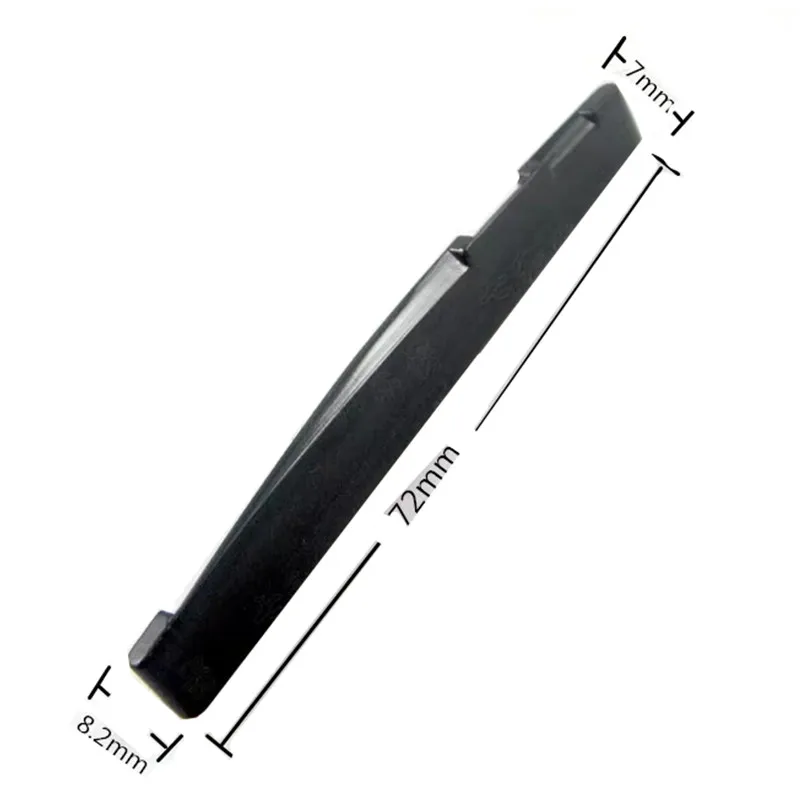1 Stücke Erweiterte Kunststoffe Schwarz Gitarre Brücke Mutter Sattel für 6 Saiten Klassische Gitarre Zubehör Teile Musikinstrument – Detail 4