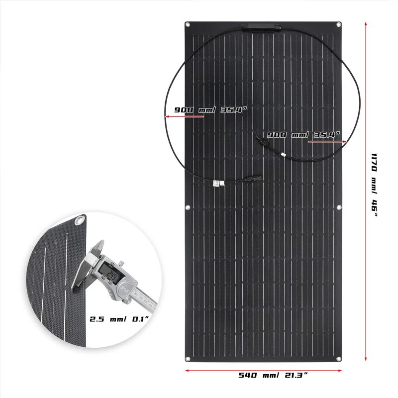 600W 300W Solar Panel Kit Complete Power Generator 18V Solar Plate Charging Outdoor Solar Cell For Home Camping Boat RV Car