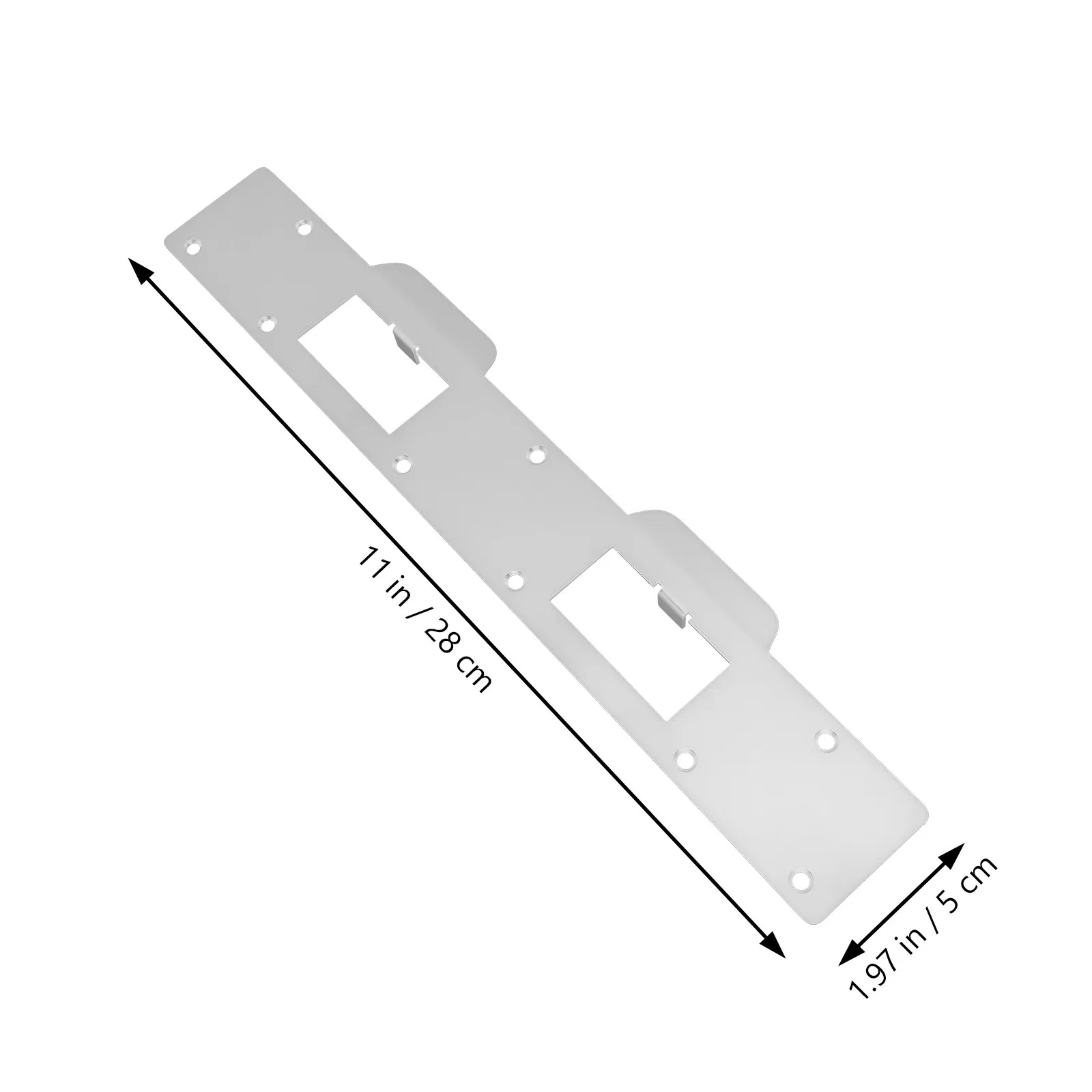 Heavy Duty Latch Reinforcement Security Strike For Exterior Interior Doors Durable Iron Security Protection Kit Door
