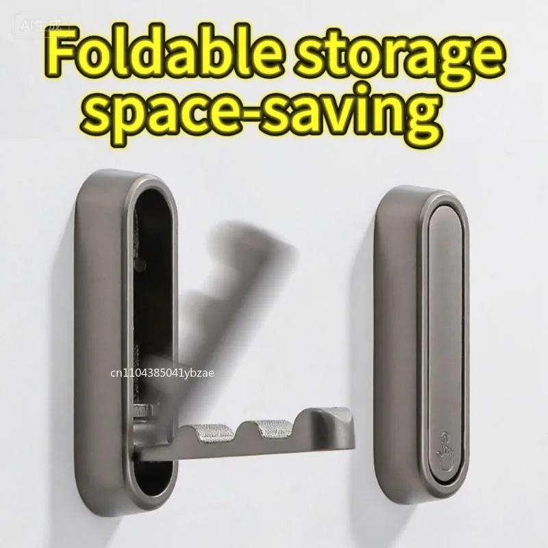 1–4 Stück faltbare Wandhaken, Handtuch-Kleiderhaken, Haken für Zuhause und Dekoration, Küche, Badezimmer, mattierter Handtuchhalter, Aufbewahrung