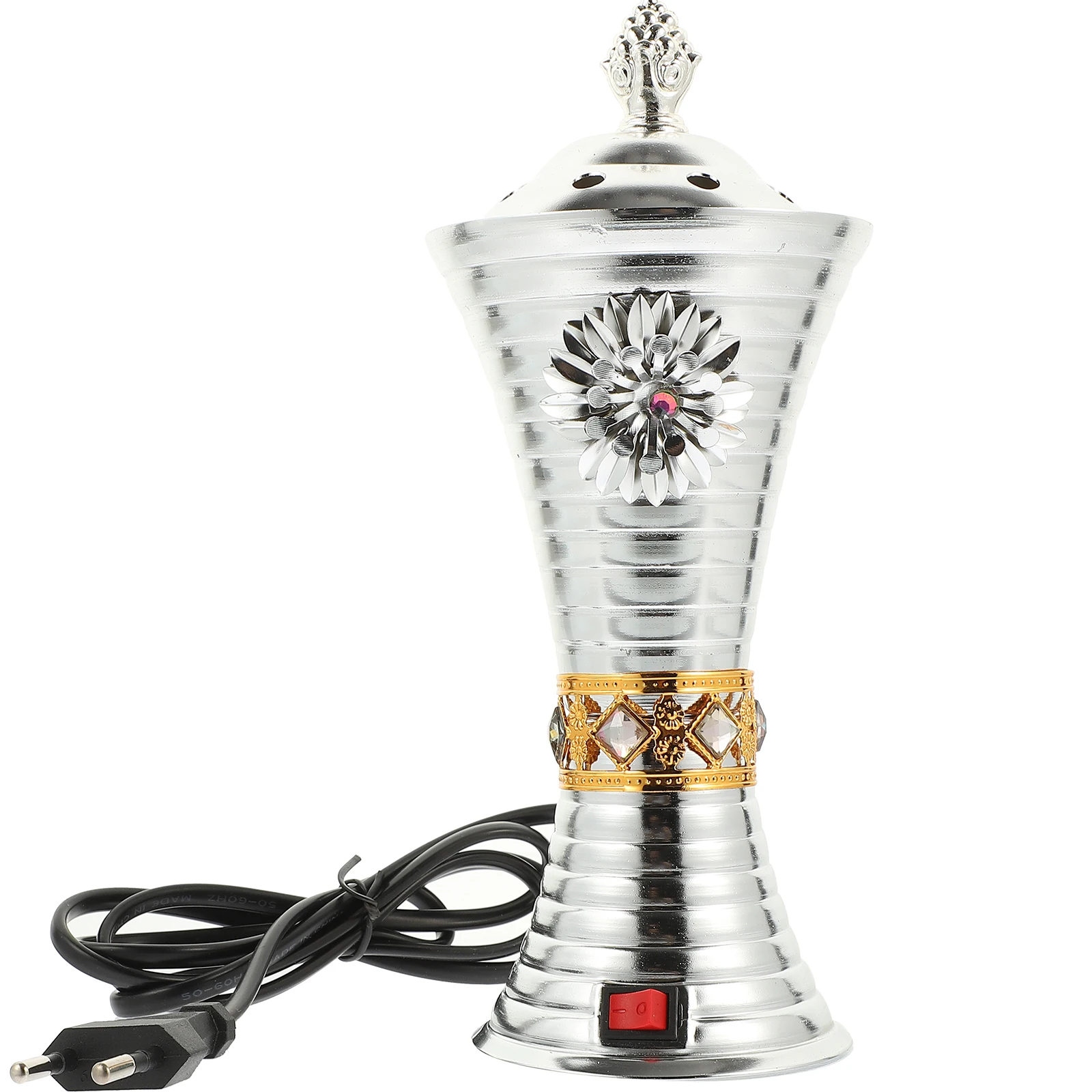 

Electric Incense Burner Retro Censer Decor Holder Uniform Coloring Delicate Texture Suitable for Living Room Study Bedroom Yoga