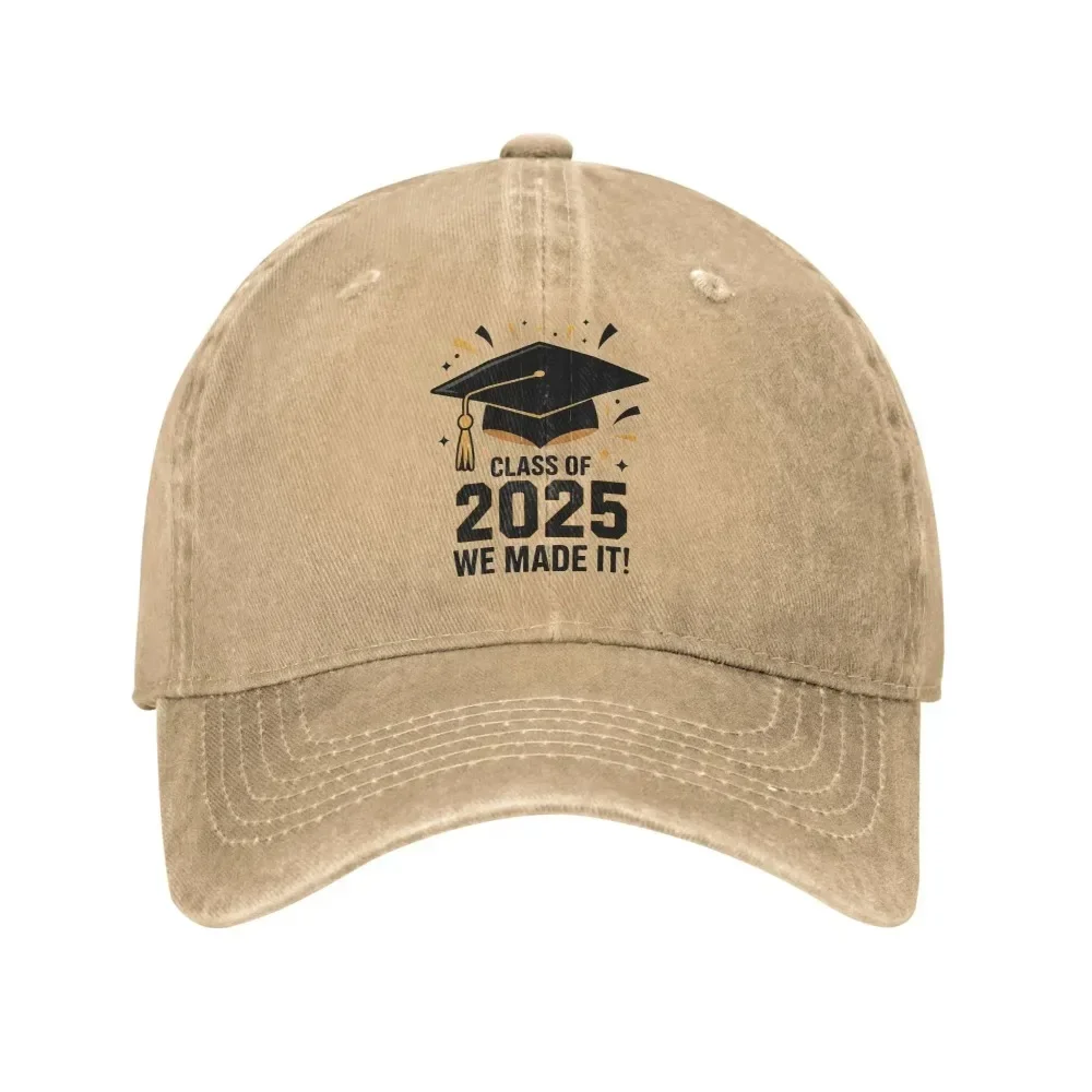 New Done Class of 2025 Graduation Sun Baseball Cap Senior  Female Male Hip Hop Hats Summer Retro Outdoor Sport Snapback