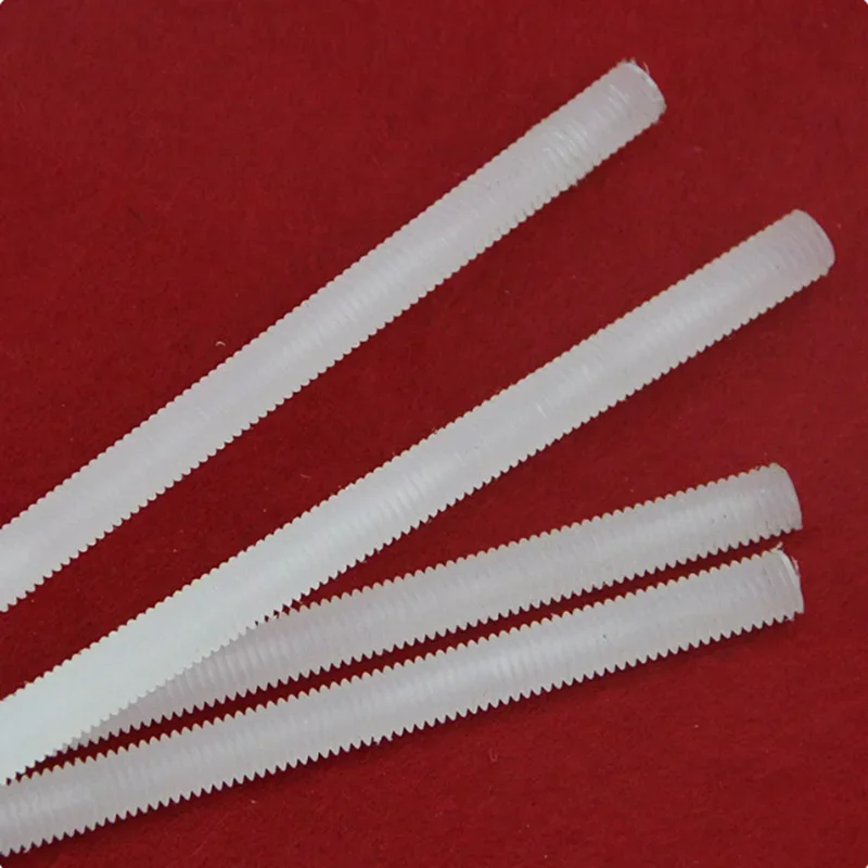

Plastic Nylon Threaded Rods Bars Studding M4 M5 M6 M8 M10 M12 M16 M20 M22 M24 M27 M30 M36 M40
