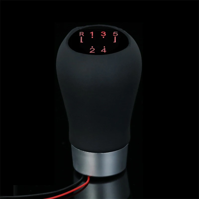 5 speed / 6 speed Car LED Gear Knob For BMW E46 E81 E82 E87 E97 E90 E91 E92 E93 PU Leather Handball Manual Transmission