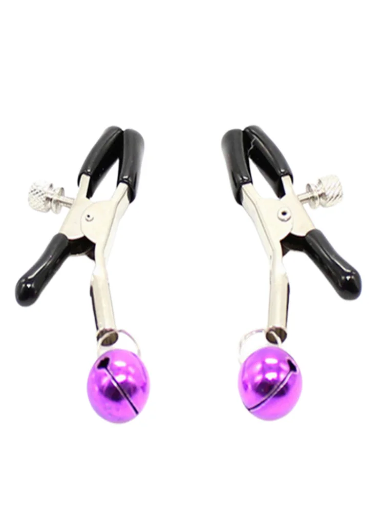 [TG813]1 Pair Adult Nipple Clamps Metal Milk Clip Breast Clitoris Massage Sex Toy for Couples Novelty Lover Game Female Sex Toys