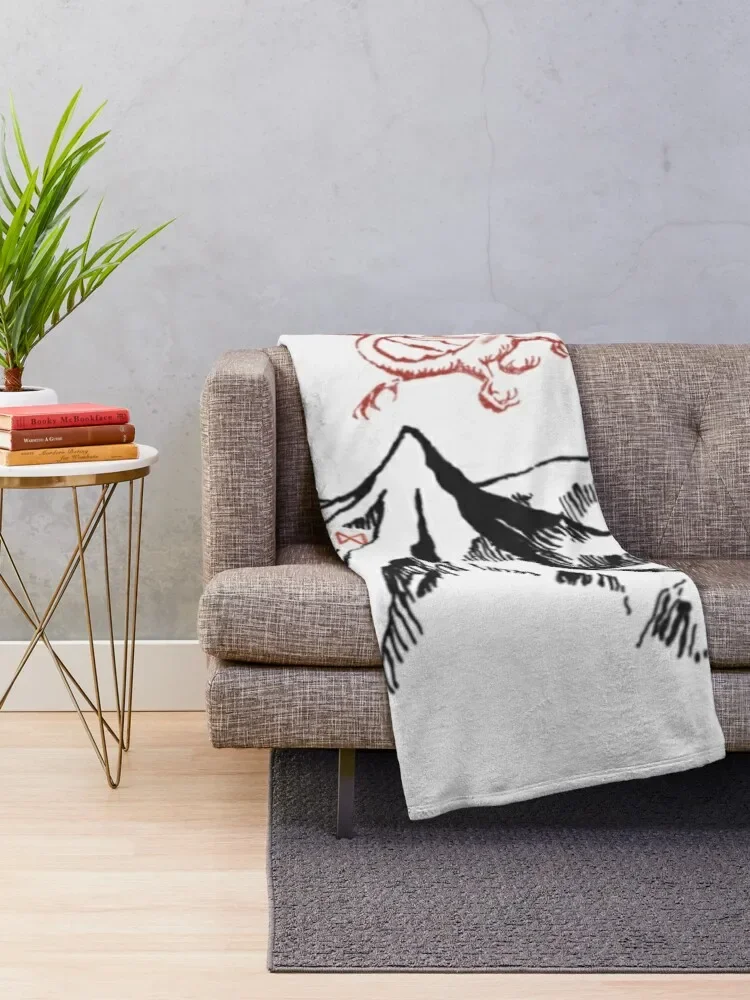 Misty Mountains ~ Smaug Throw Blanket Soft Plush Plaid Stuffed Blankets Throw And Blanket