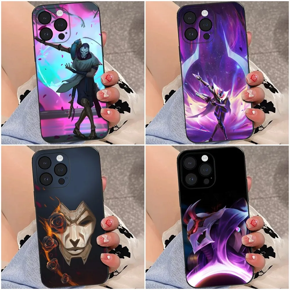 L-LOL K-Khada Jhin Virtuoso Phone Case For iPhone 16,15,14,13,12,Pro,Max,11,7,8,Plus,XR,XS Max Shockproof Silicone Soft Shell