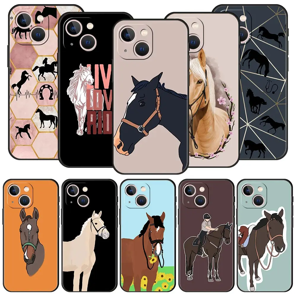 DIY horse Frederik The Phone Case For Apple iPhone 11 15 14 Pro MAX 12 13 7 8 Plus X XR XS MAX SE Silicone Cover Luxury Funda