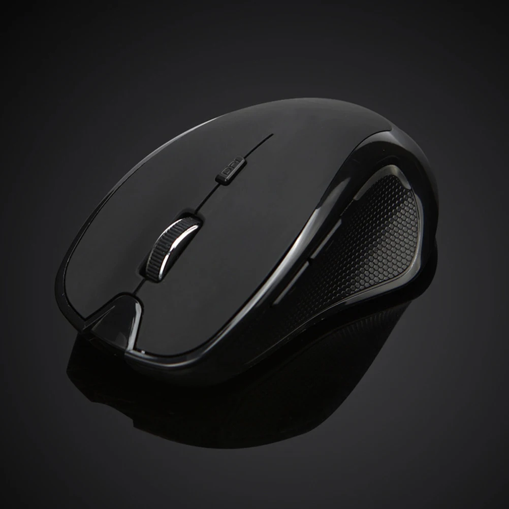 

Wireless Optical Mouse Ergonomic Design Laptop Computer Gaming Adjustable DPI 10M Range AAA Batteries Office Travel Mouse