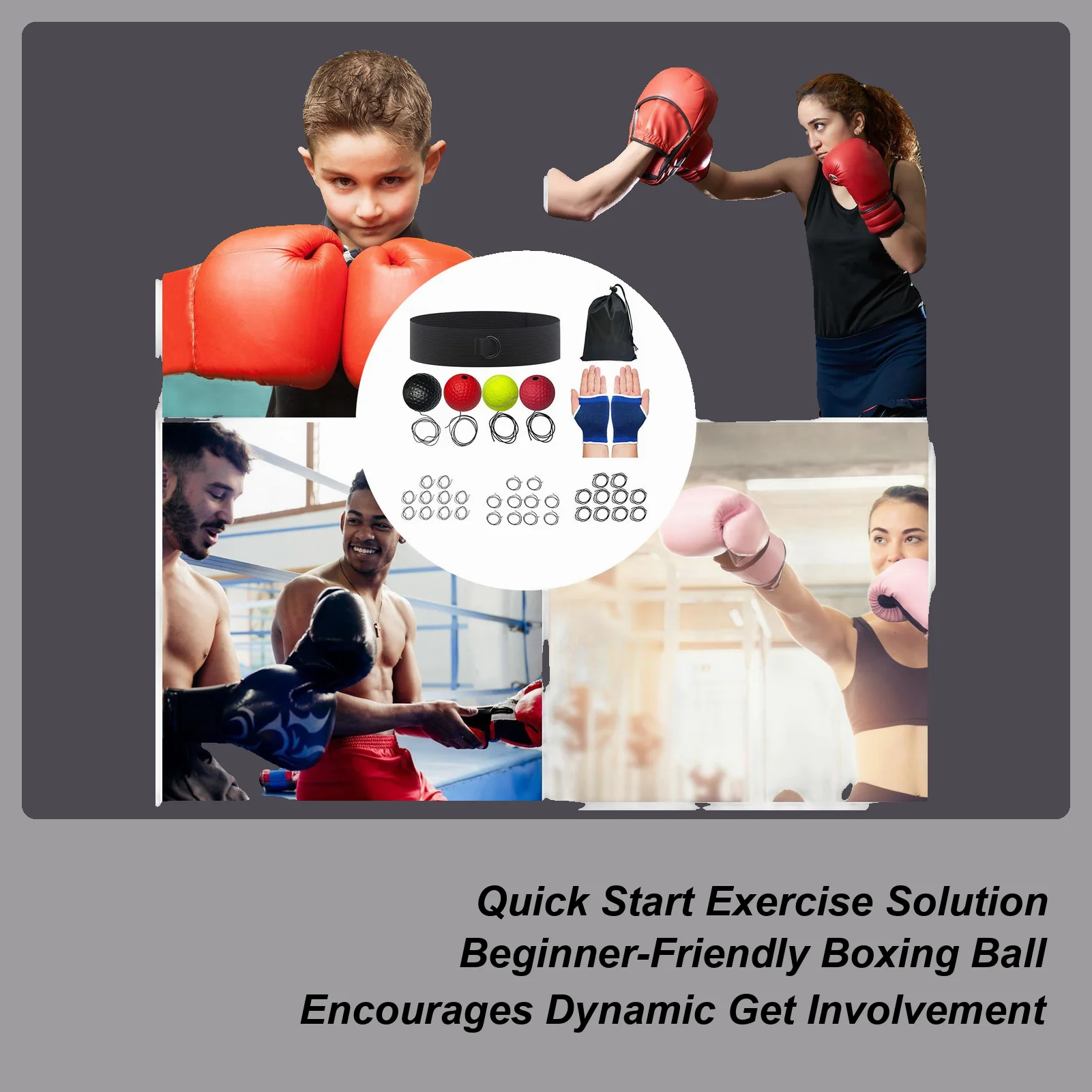 

Боксерский тренировочный реактивный мяч, скоростная реакция, боксерский тренировочный рефлекторный мяч и повязка на голову для спальни, путешествий, общежития, тренажерного зала для мужчин