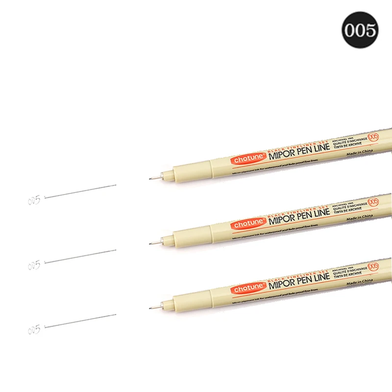 Pigment-Liner mit 12 Spitzen, Mikron-Tintenmarkierungsstift für Manga, Zeichnen, Skizzieren, Nadelstift, Hakenlinie, Stift, Skizzen-Briefpapier-Set, Kunstbedarf