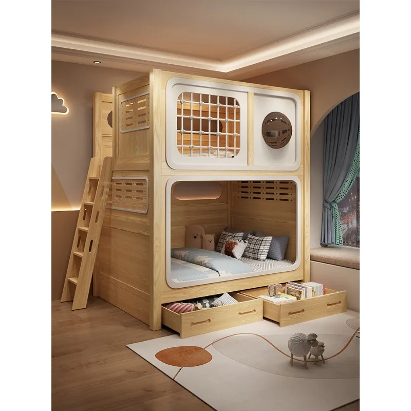 

Upper and lower beds All solid wood bold thickened high and low beds