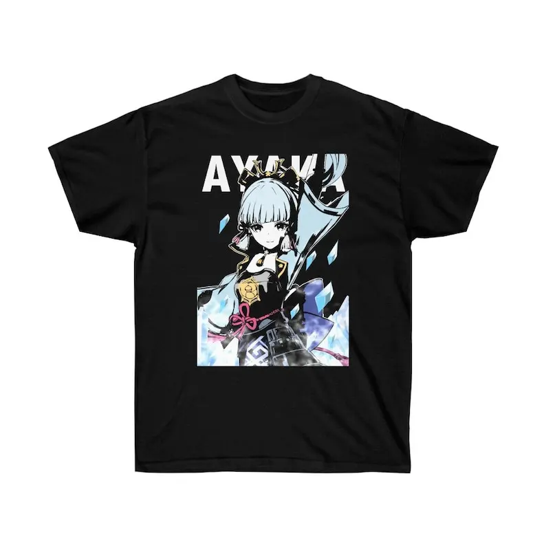 Ayaka Genshin Impact Ayaka Shirt Fan-made Genshin Impact Shirt T-Shirt Unisex Ultra Cotton Tee