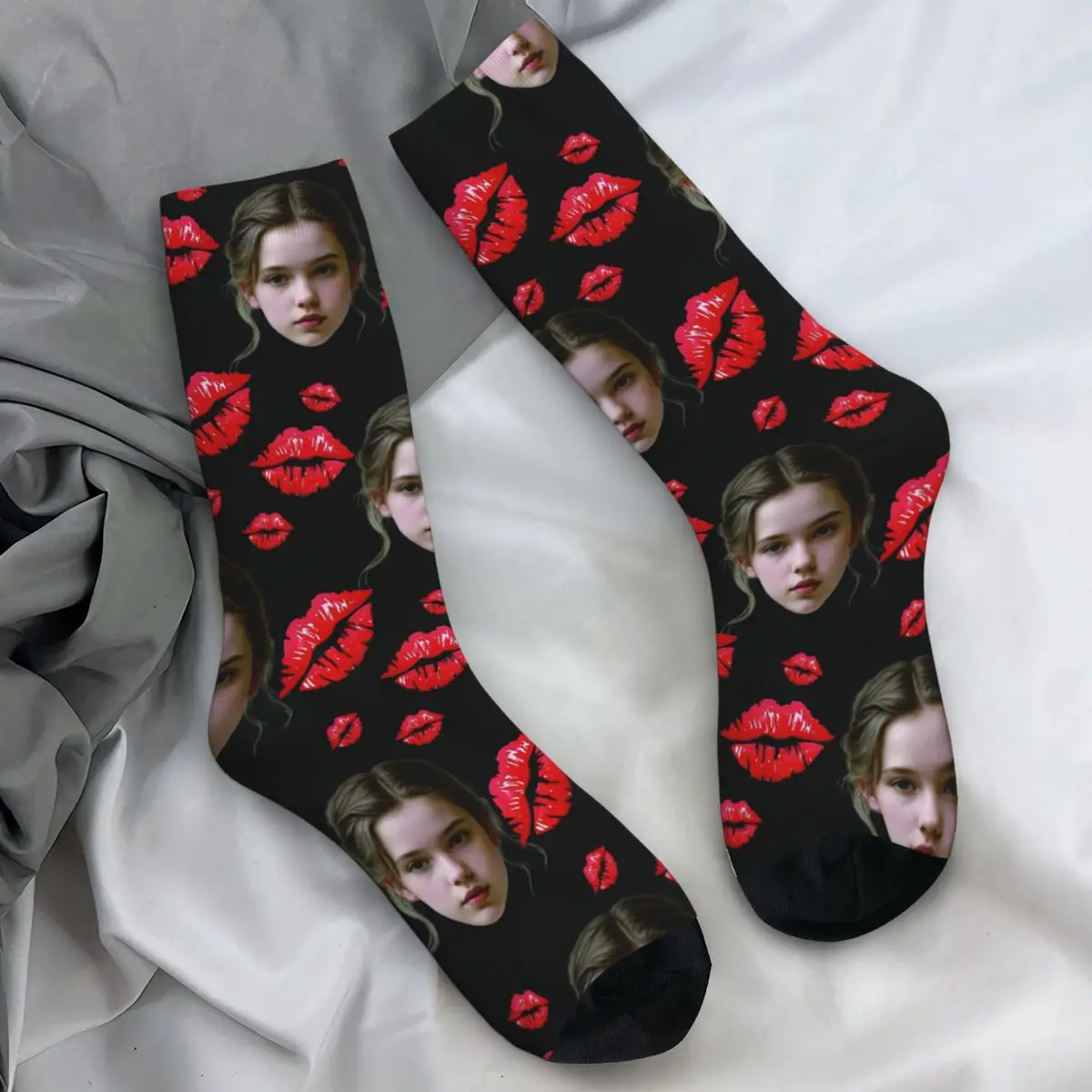 

Adults Men Socks Custom Personalized Picture Customize Customized Photo Gifts Stockings Winter Warm Soft Socks Anti Sweat Socks
