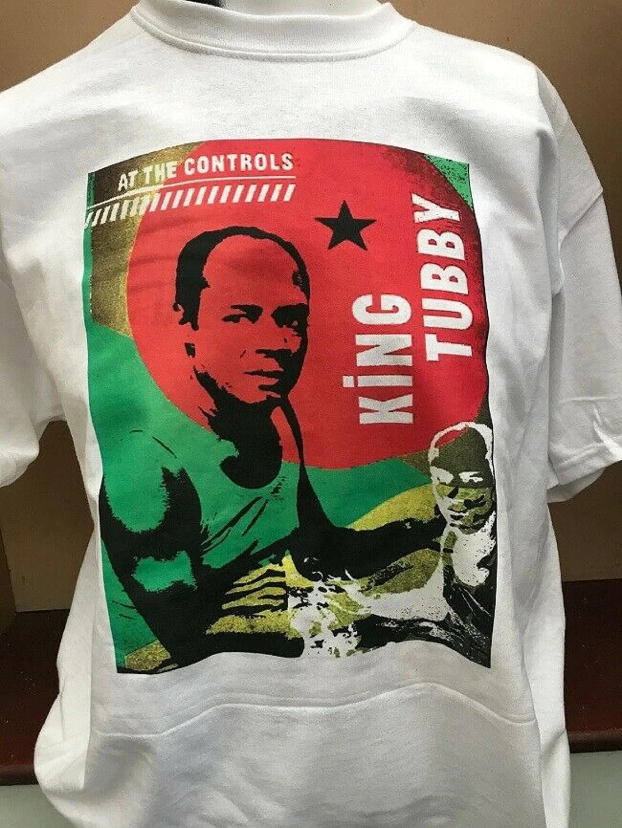 

King Tubby at the controls dub T Shirt studio 1 reggae
