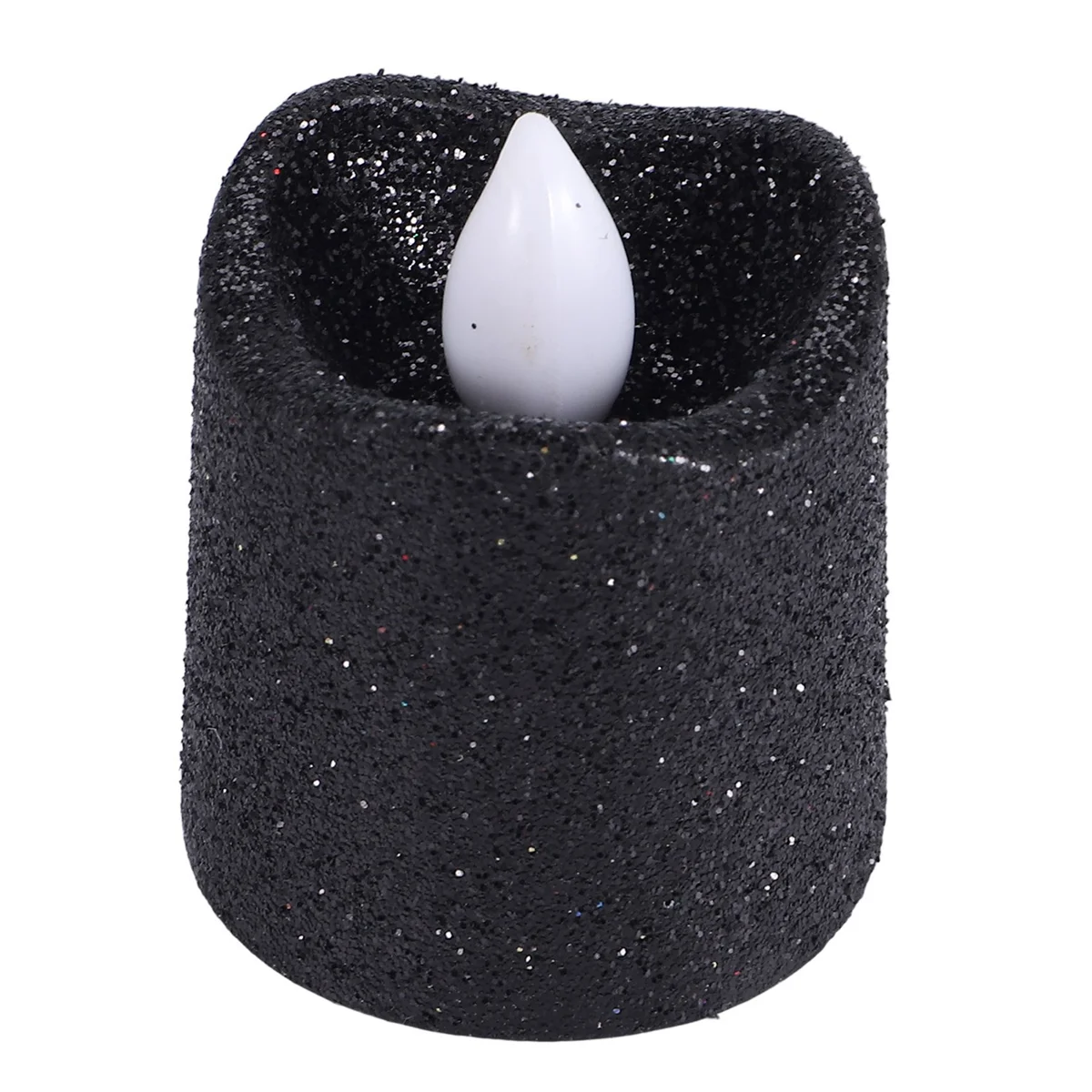 

24 Packs Gold Flameless Votive Candles Black Glitter LED Tealights Battery Operated Tea Lights Warm Yellow Light Holder