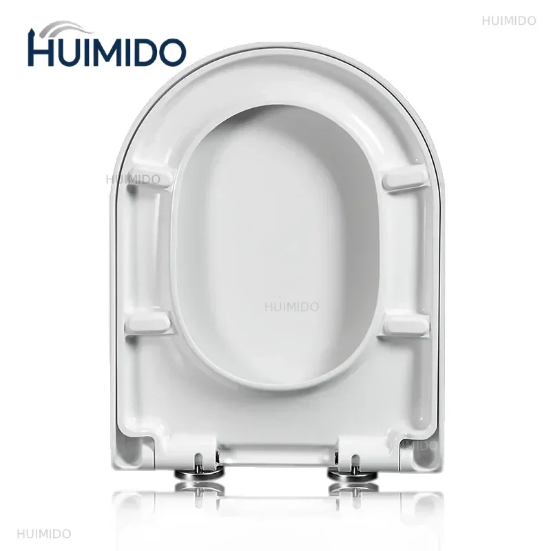 Resin Toilet Seat Cover Universal Old Thickened U-shaped Slow-Close    Smart