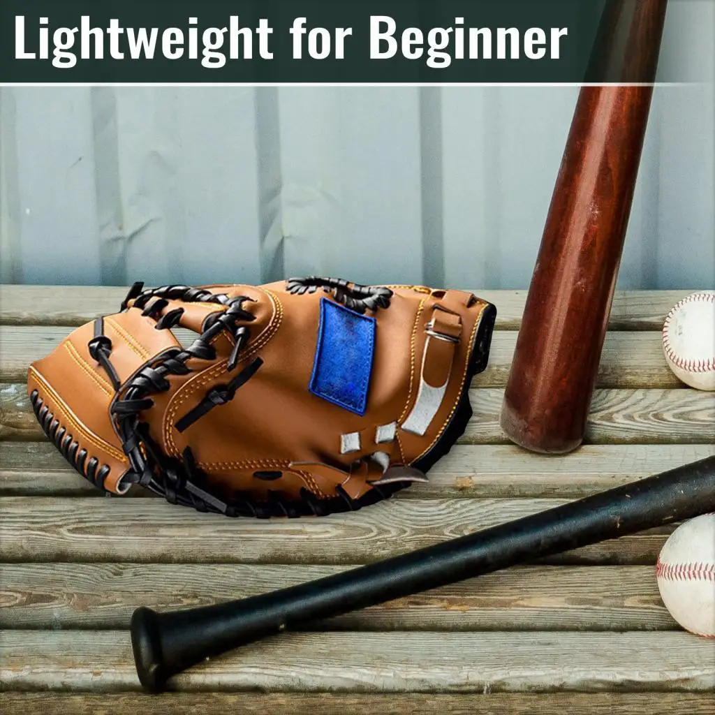 

Baseball Fielding Glove, Flexibility Left Hand PU Leather Softball Glove for Training Adults Practice
