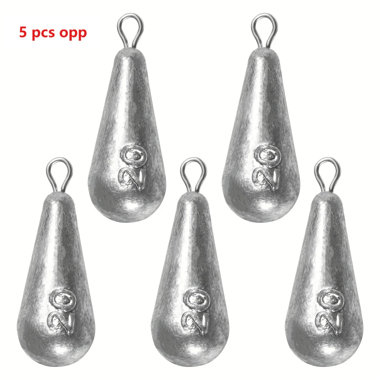 5 Stück/20 Stück 10g-100g Angelgewichte, tropfenförmige Hakenring-Sinker zum Angeln, Angelzubehör, Casting Drop Shot Gewichte