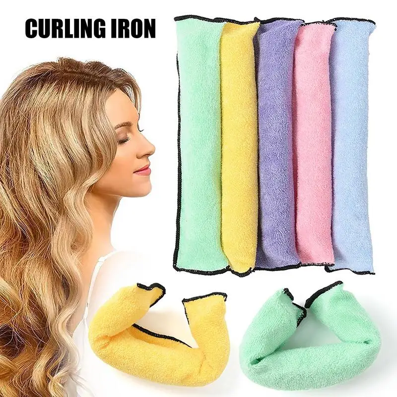 6pcs Hair Soft Overnight Hair Rollers No Heat Hair Curlers For Thick Hair Cloth Pillow Hair Roller Sponge Foam DIY Hair Rollers