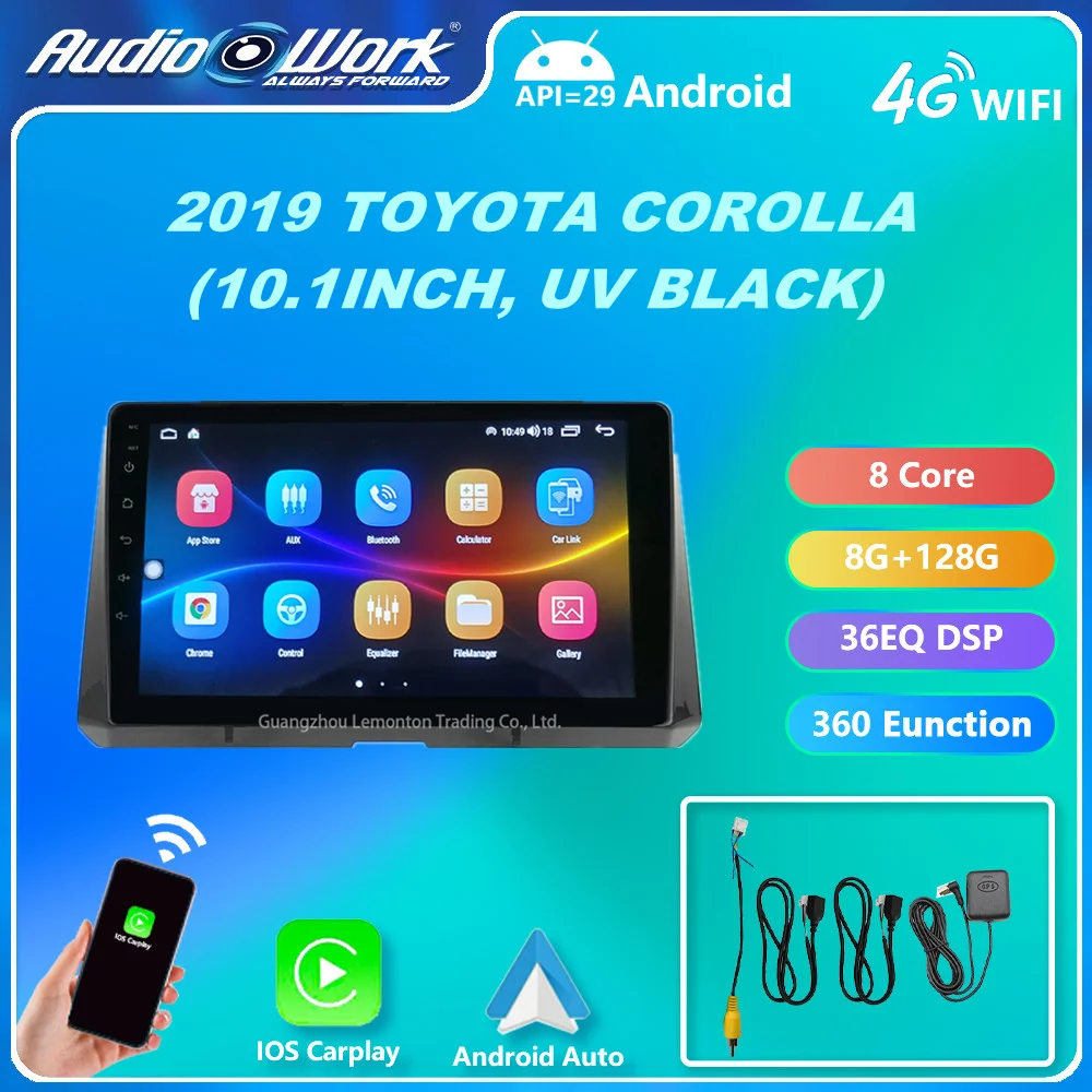 

HOT 2.5D Screen 10 Inch Android Auto Stereo Dvd Player Car Radio 2 Din GPS Navigation For Toyota Corolla 2018 2019 2020 Levin