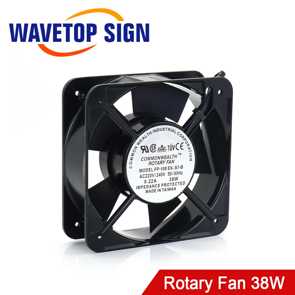 Поворотный вентилятор WaveTopSign Commonwealth 150x150x50 мм 108EX-S1-S Напряжение 220 В 38 Вт 0,22 А 50-60 Гц